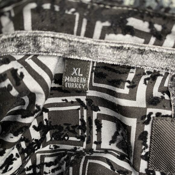 Eight X Premium Shirt Mens XL Black Geometric Paisley Button Down Artsy Classic - Picture 11 of 11